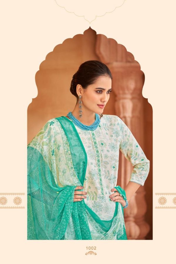 Salvi Fashion Sarika Jam Silk Printed Salwar Suits 1002