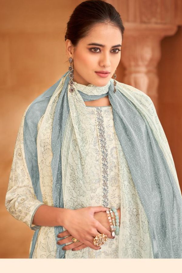 Salvi Fashion Sarika Jam Silk Printed Salwar Suits 1008