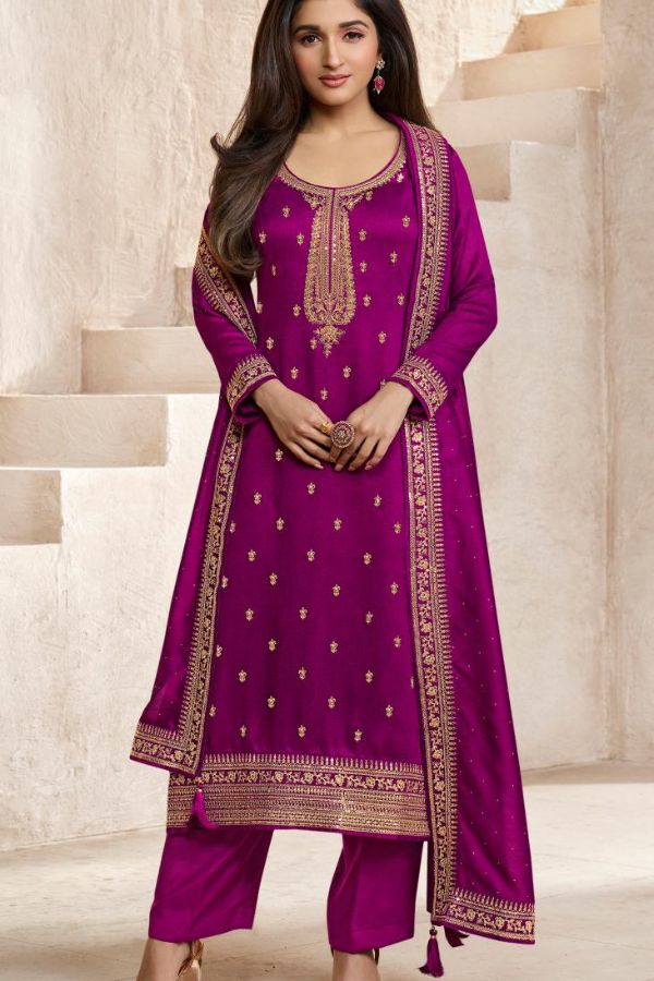 Vinay Fashion Kuleesh Aanchal Hitlist Silk Georgette Suit 64691