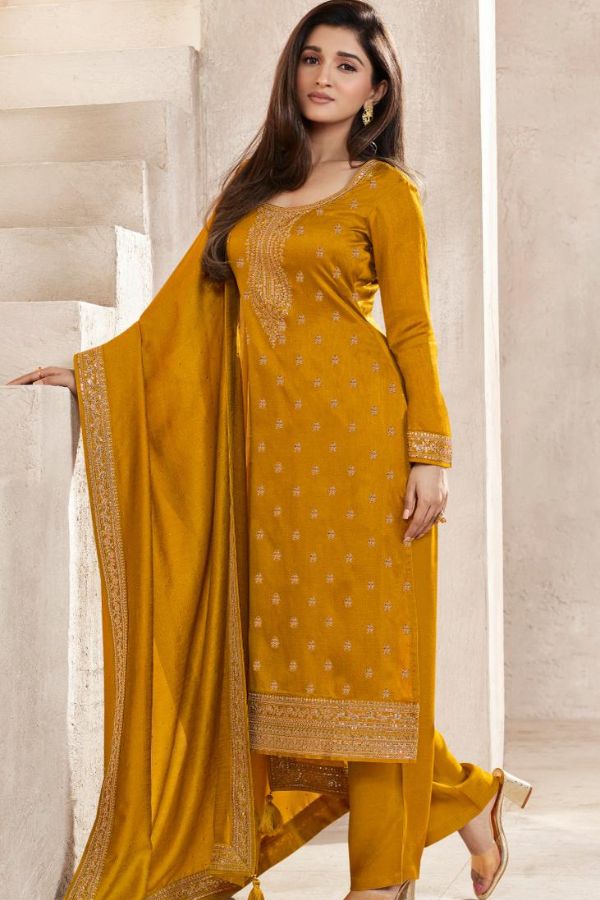 Vinay Fashion Kuleesh Aanchal Hitlist Silk Georgette Suit 64693