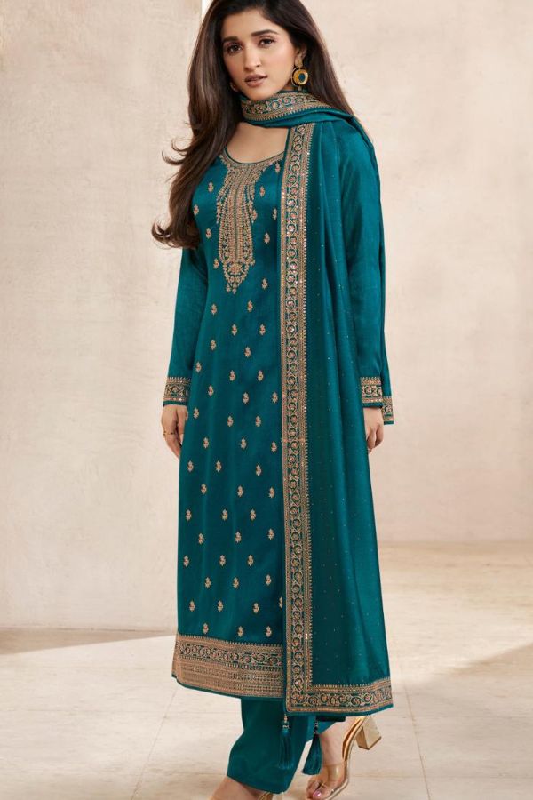 Vinay Fashion Kuleesh Aanchal Hitlist Silk Georgette Suit 64696