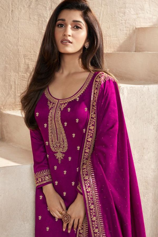 Vinay Fashion Kuleesh Aanchal Hitlist Silk Georgette Suits 64691