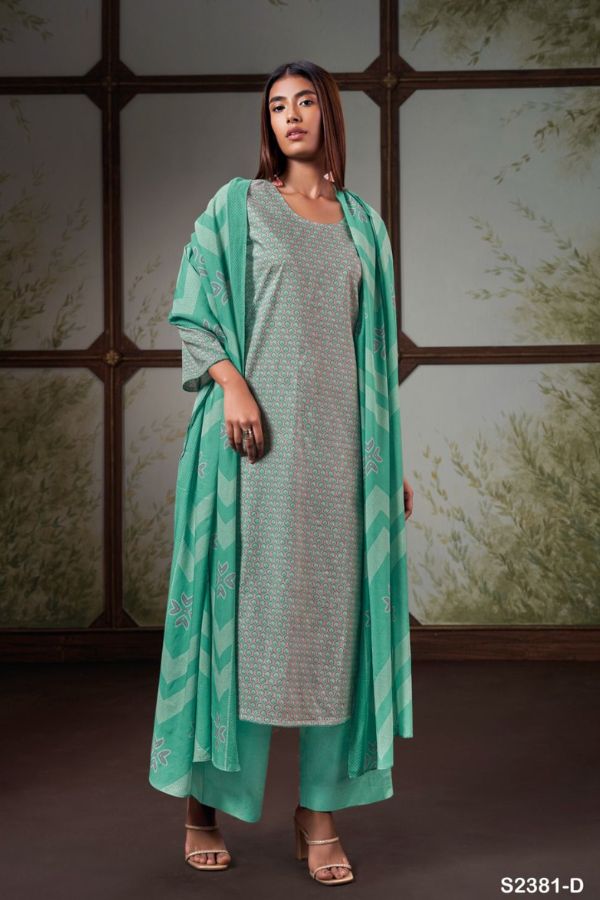 Ganga Fashions Harriet S2381 Cotton Salwar Suit S2381-D
