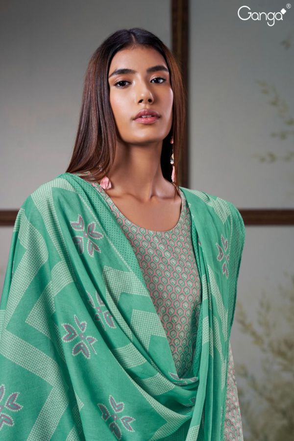 Ganga Fashions Harriet S2381 Cotton Salwar Suits S2381-D