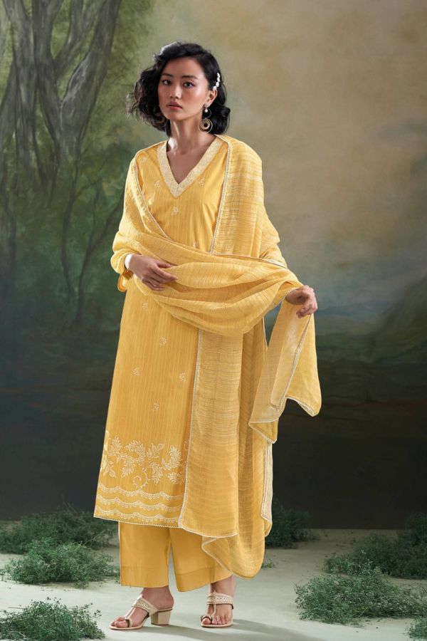 Ganga Fashions Zavian Cotton Printed Salwar Suit C1857