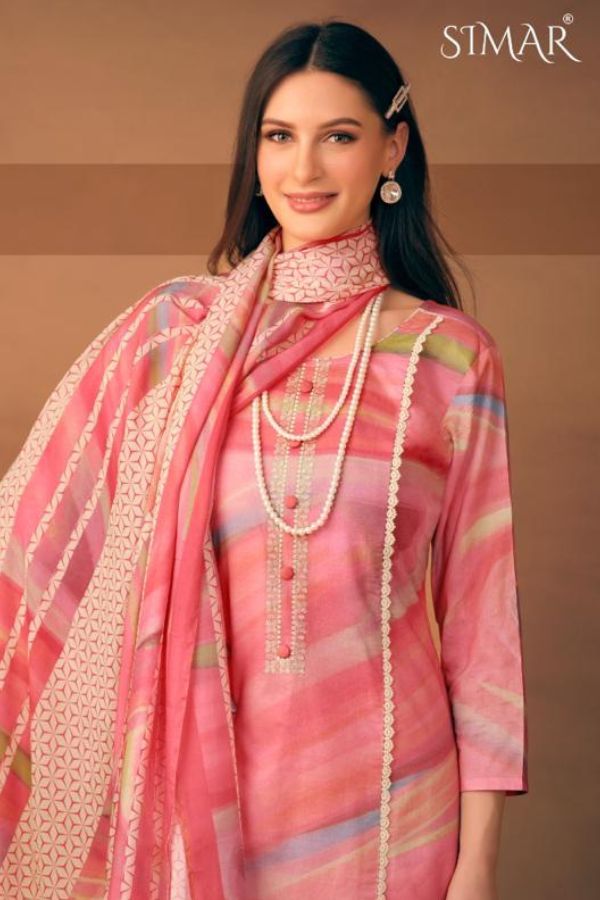 Glossy Simar Elliza Pure lawn cotton Salwar Suits 3540 C