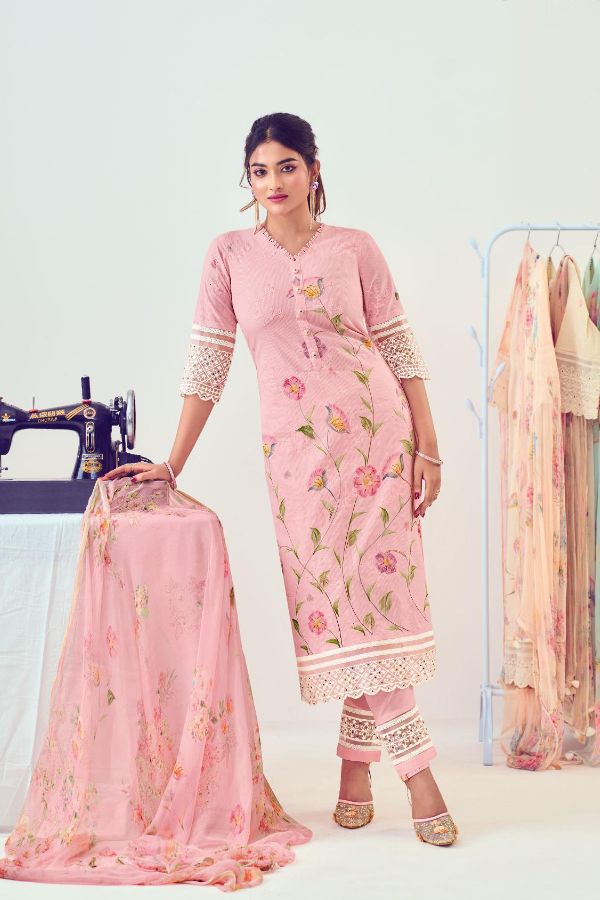 Jay Vijay Prints Bunaai Pure Cotton Unstitched Salwar Suit 8931