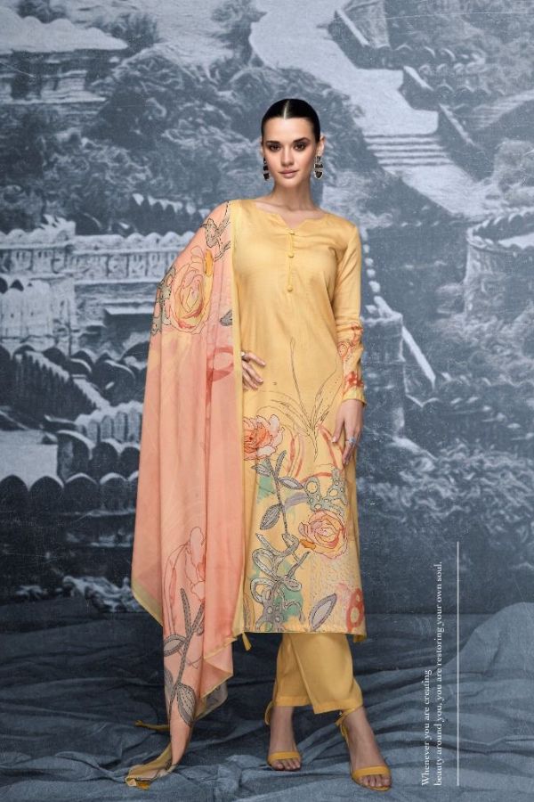 Kesar Karachi Zara New Jam Silk Printed Ladies Salwar Suit 34003