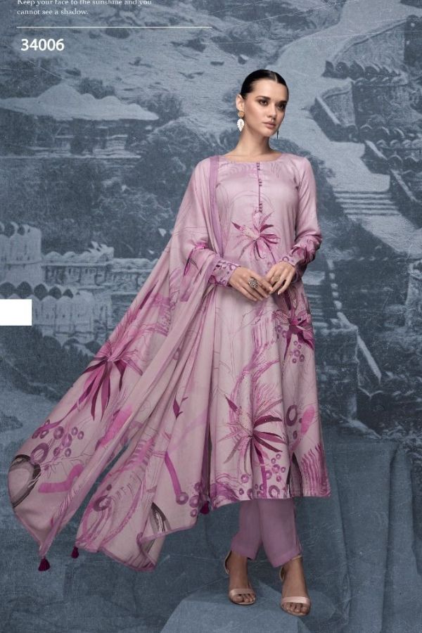 Kesar Karachi Zara New Jam Silk Printed Ladies Salwar Suit 34006