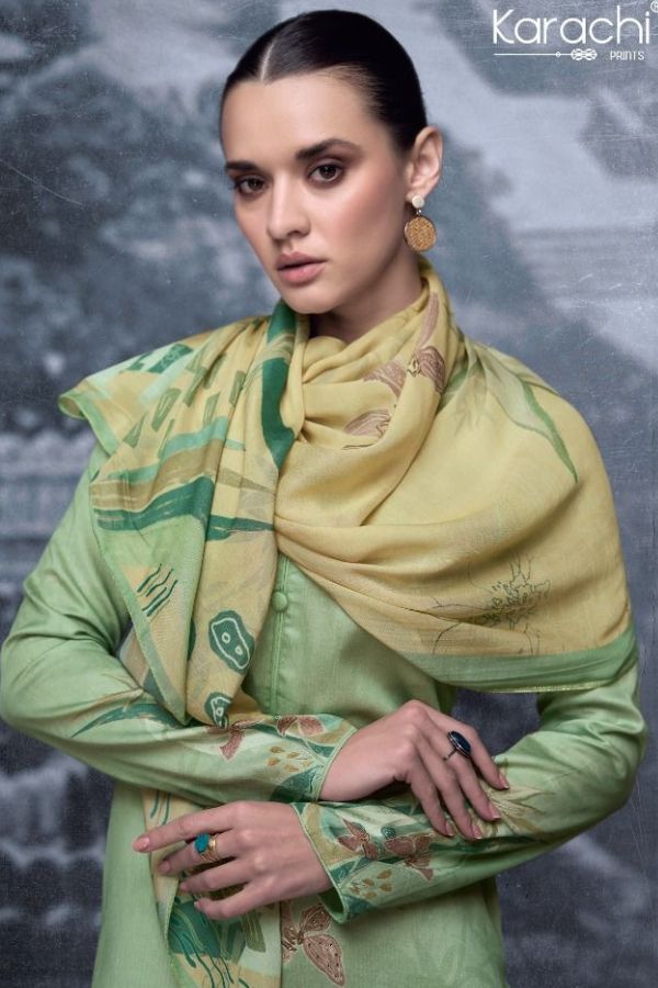 Kesar Karachi Zara New Jam Silk Printed Ladies Salwar Suits 34004
