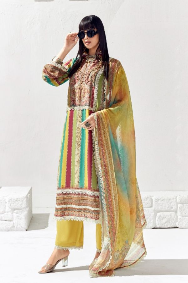 Kimora Fashion Heer Layla Cotton Lawn Unstitched Suit 9281