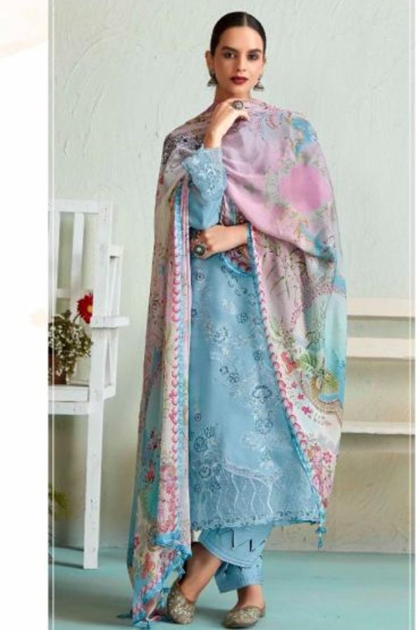 Kimora Fashion Heer Maasoomiyat Cotton Lawn Unstitched Suit 9291