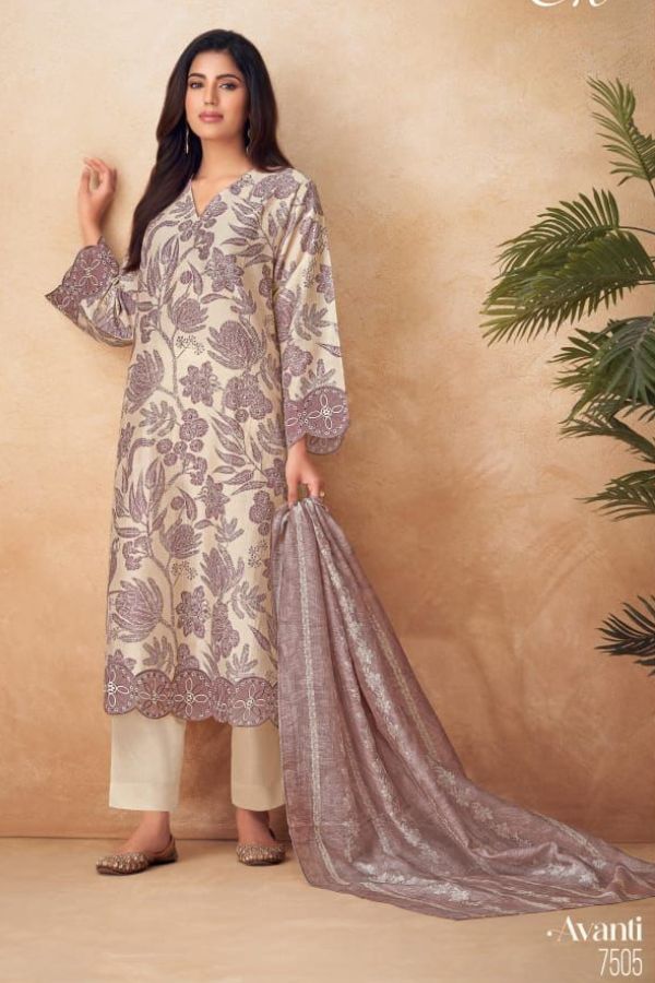 Sahiba TM Avanti Chanderi Printed Ladies Salwar Suit 7505