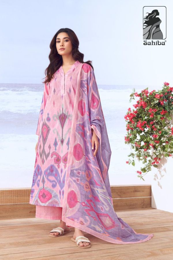 Sahiba TM Rida Cotton Lawn Ladies Salwar Suit 9305