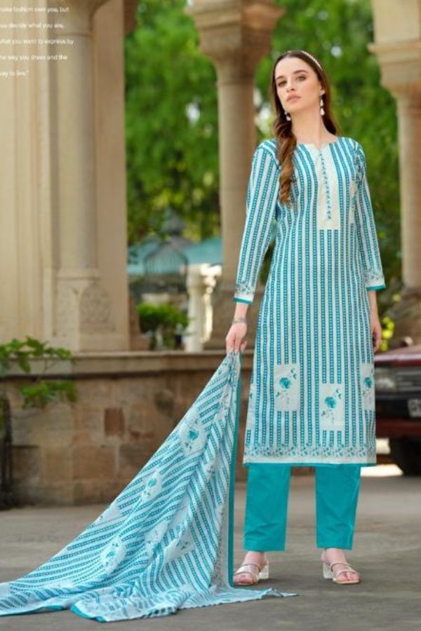 Zulfat Designer Studio Farhana Vol 4 Cotton Suits 544-003
