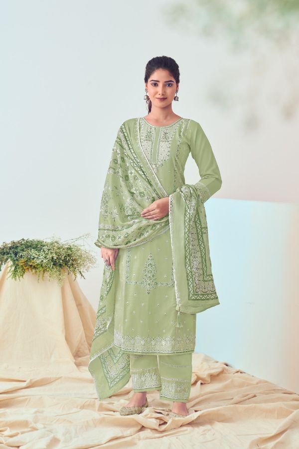 Ganga Fashions Reyna Lucknowi - 24 Cotton Salwar Suit 10102