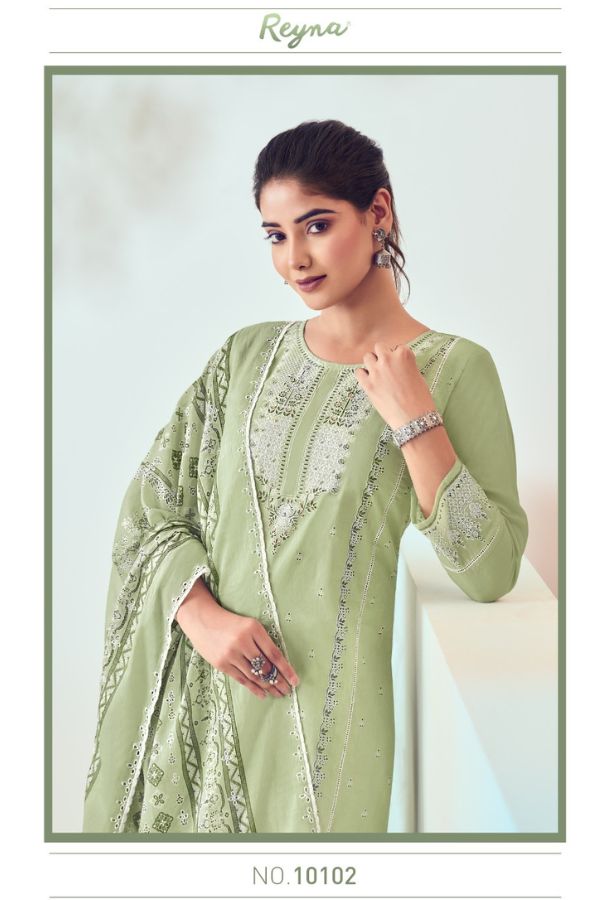 Ganga Fashions Reyna Lucknowi - 24 Cotton Salwar Suits 10102