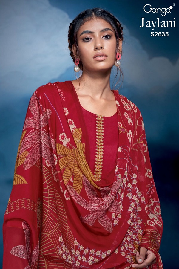 Ganga Fashions Jaylani S2635 Cotton Ladies Suit S2635-C (2)