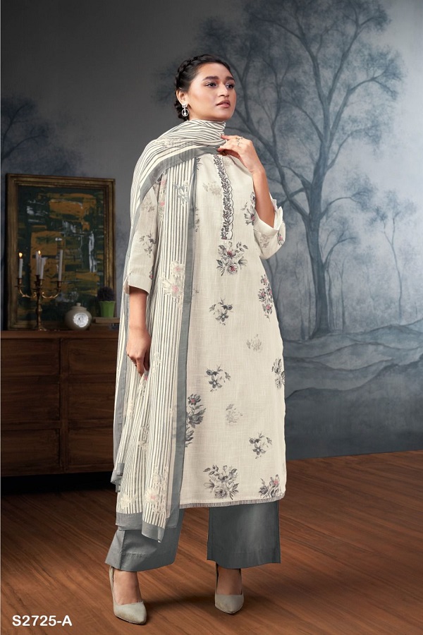 Ganga Fashions Shreenikia S2725 Cotton Ladies Suit S2725-A