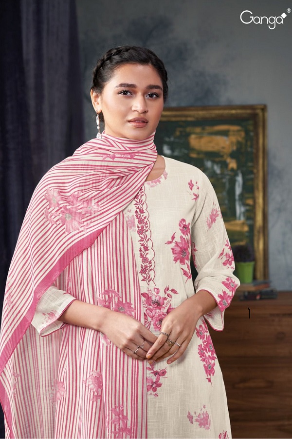 Ganga Fashions Shreenikia S2725 Cotton Ladies Suit S2725-C (2)