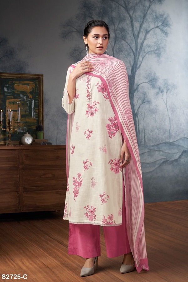 Ganga Fashions Shreenikia S2725 Cotton Ladies Suit S2725-C