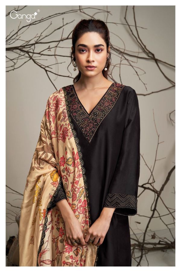 Ganga Fashions Flora S2222 Silk Salwar Suit S2222-b