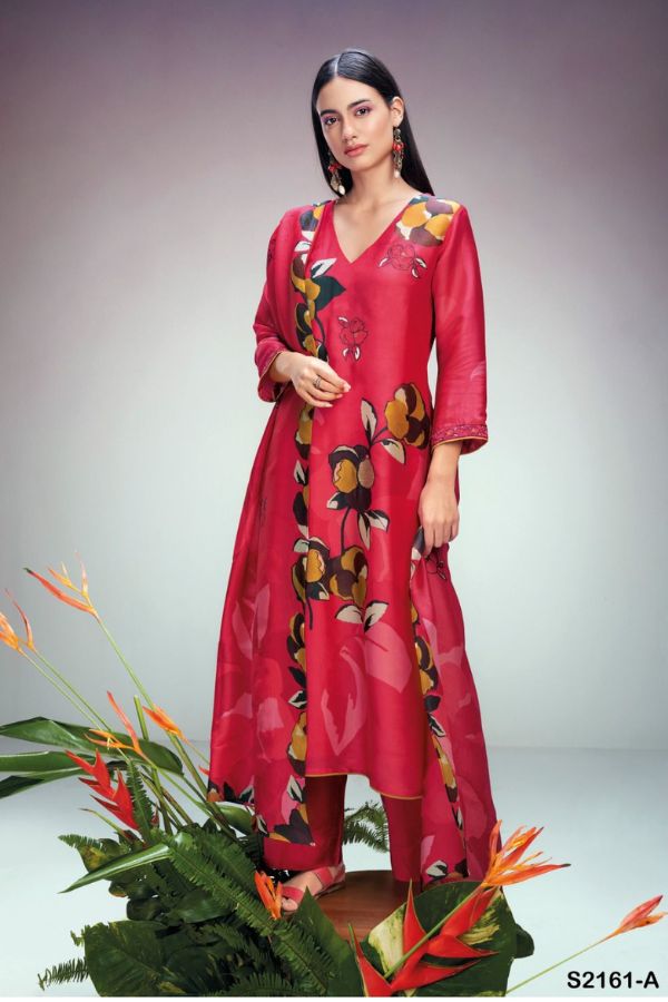 Ganga Fashions Irosha S2161 Silk Salwar Suit S2161-A