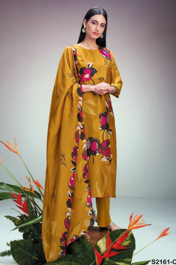 Ganga Fashions Irosha S2161 Silk Salwar Suit S2161-C