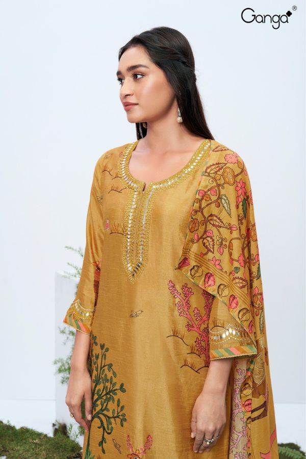 Ganga Fashions Katya S2300 Silk Salwar Suits S2300-D