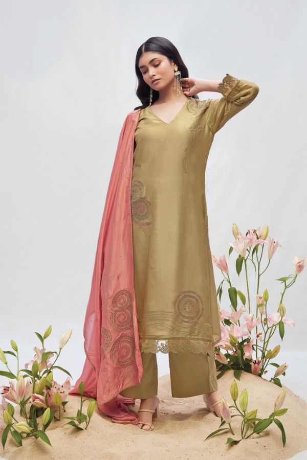 Ganga Fashions Kishi S2247 Silk Salwar Suit S2247-A
