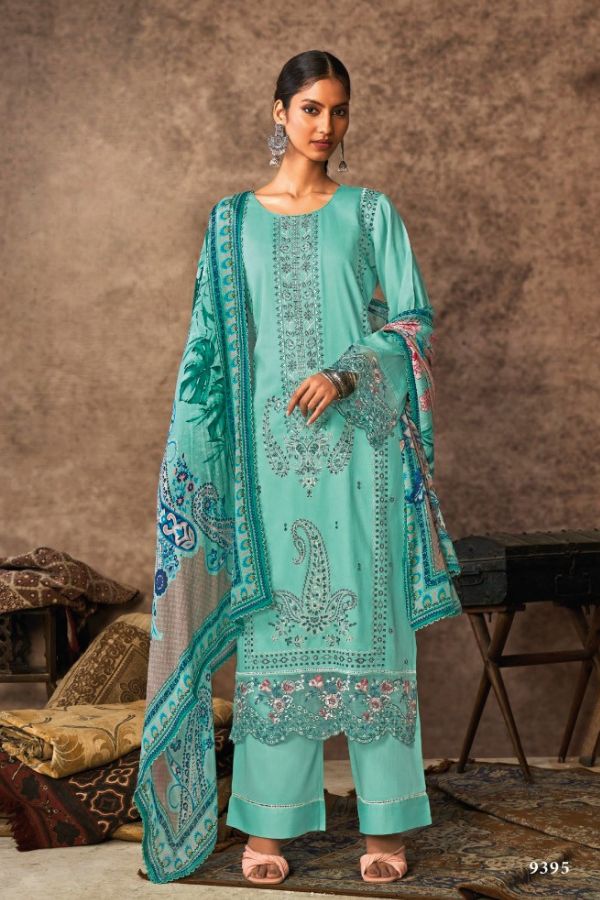 Kimora Fashion Heer Malika Muslin Printed Suit 9395