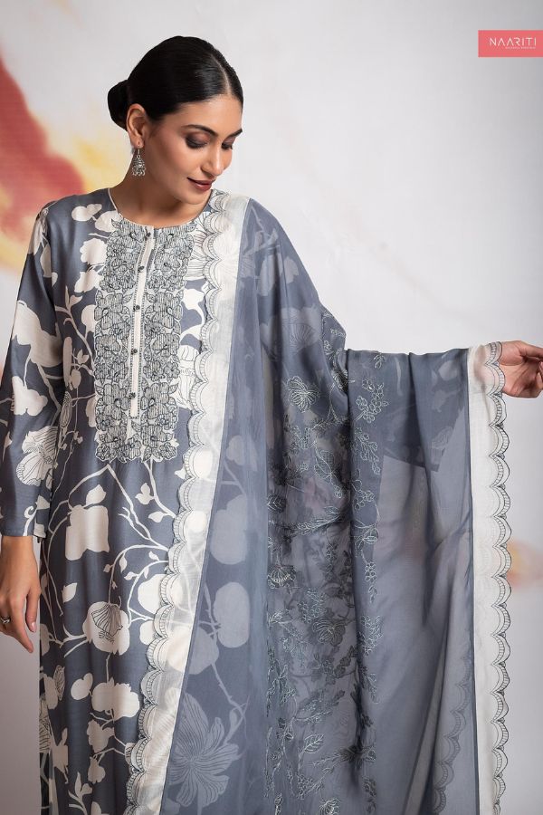 Naariti Afraza Masline Printed Unstitched Salwar Suits AGOG-02