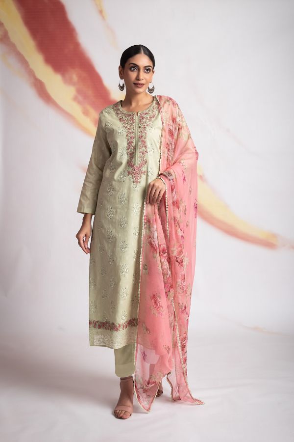 Naariti Pamin Cotton Printed Unstitched Suit AGOG-02