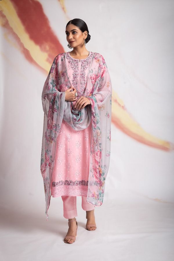 Naariti Pamin Cotton Printed Unstitched Suits AGOG-04