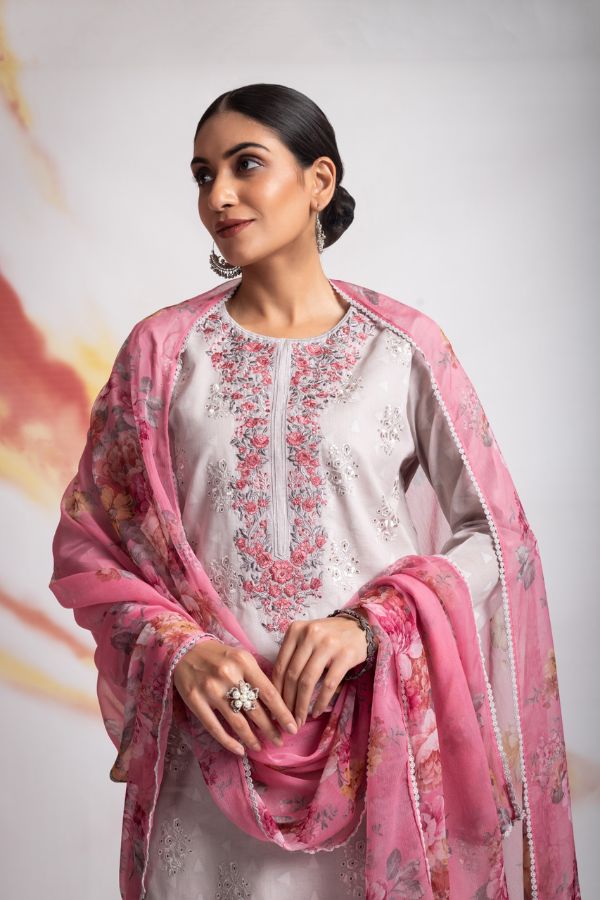 Naariti Pamin Cotton Printed Unstitched Suits AGOG-01