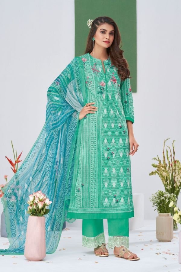 Sahiba Esta Shiddat Shibori Cotton Printed Salwar Suit 1008