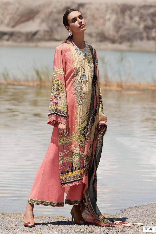 Varsha Fashion Elaan E Raaz Lawn Unstitched Suit ELR-01