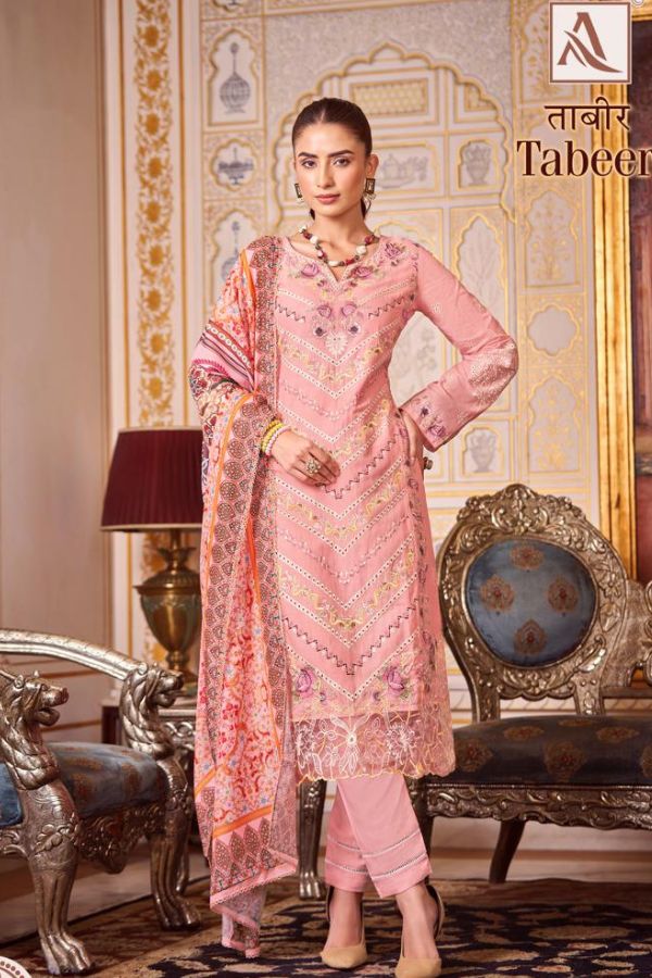 Alok Suit Tabeer Lawn Unstitched Salwar Suit H-1567-004