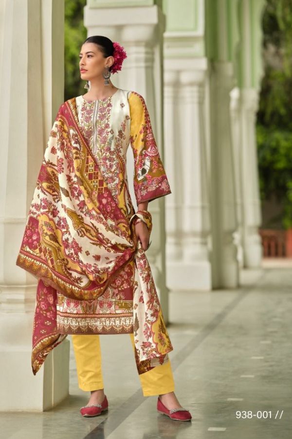 Belliza Designer Studio Naira 60 Cotton Printed Suit 938-001