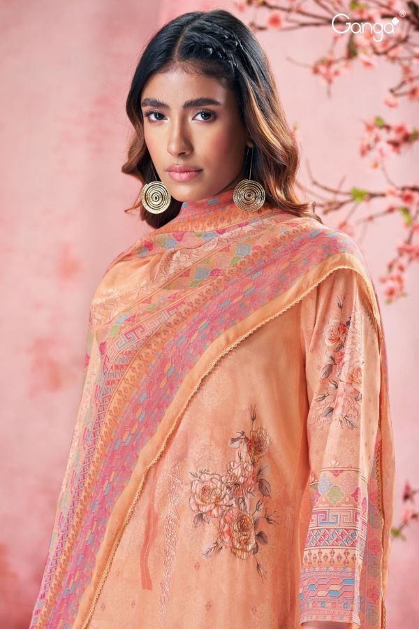 Ganga Fashions Ucchal S2777 Printed Suits S2777-A