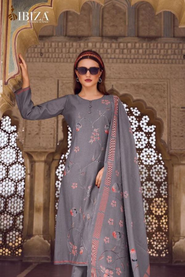 Ibiza Lifestyle Modern Art Muslin Printed Salwar Suit 15680