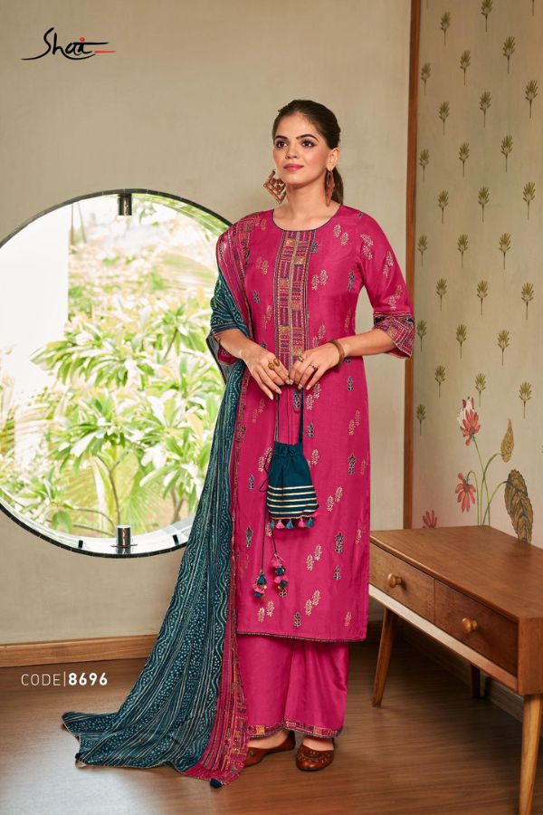 Jay Vijay Prints Kaeya Organza Ladies Suit 8696