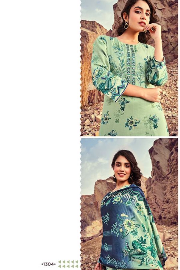 Mumtaz Arts Summer Together Cotton Unstitched Suits 1304