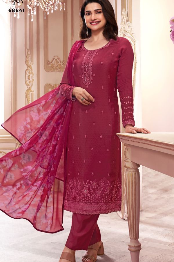 Vinay Fashion Silkina Royal Crepe 46 Suit 68641