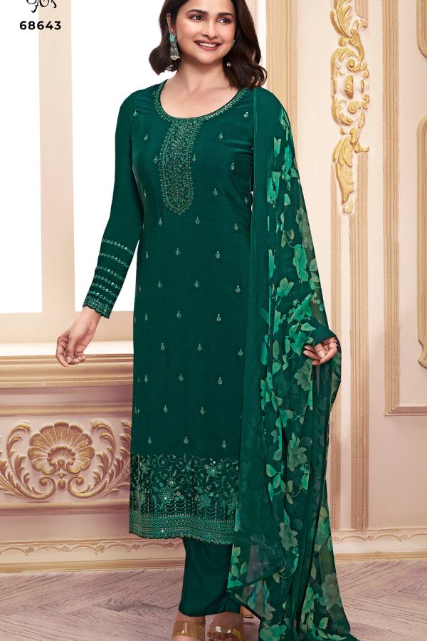 Vinay Fashion Silkina Royal Crepe 46 Suit 68643