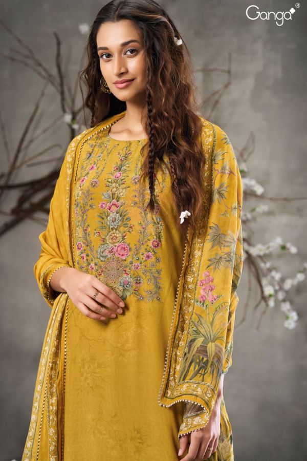 Ganga Fashions Chabi S2873 Muslin Suits S2873-A