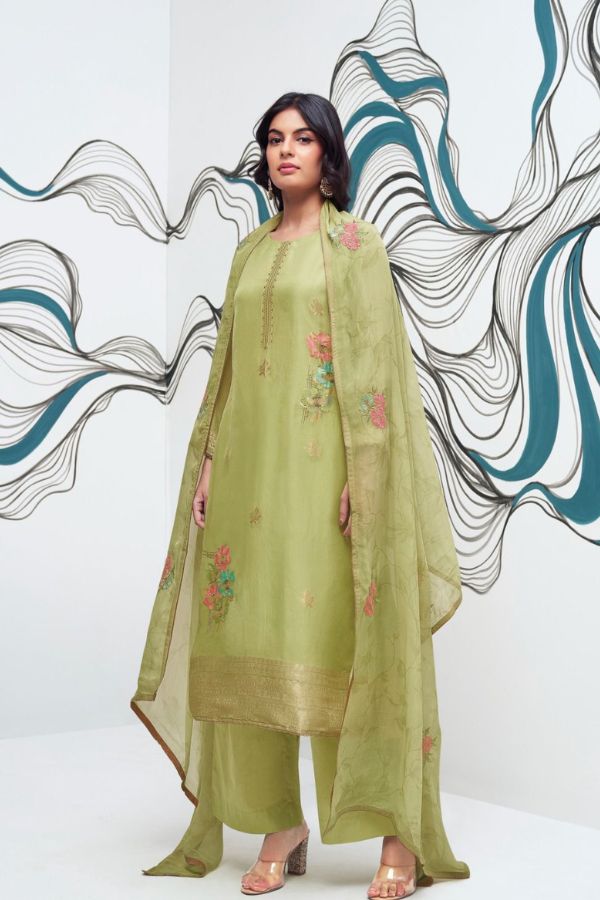 Ganga Fashions Paola S2611 Silk Salwar Suit S2611-c