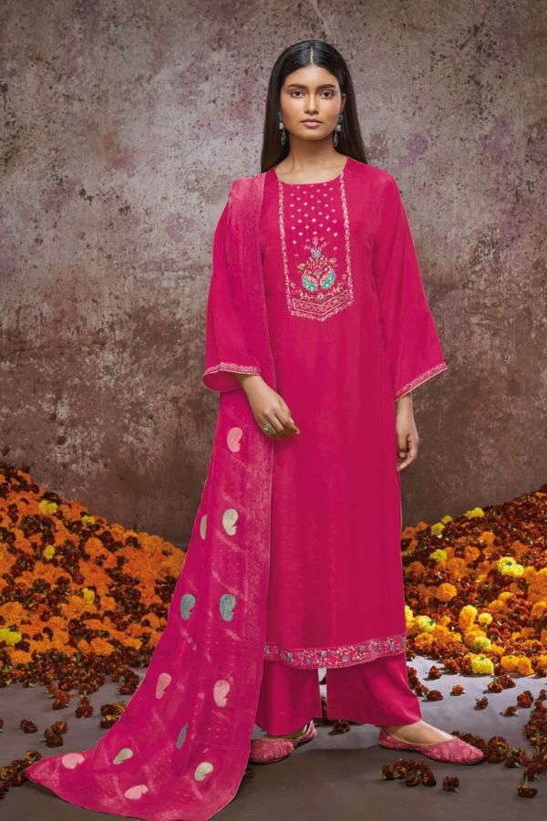 Ganga Fashions Talia S2262 Silk Salwar Suit S2262-E