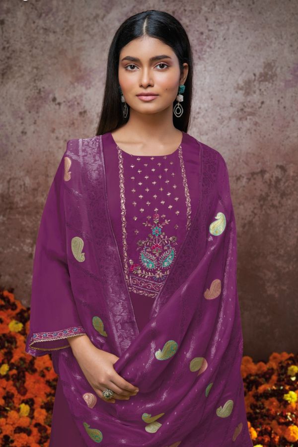 Ganga Fashions Talia S2262 Silk Salwar Suits S2262-F