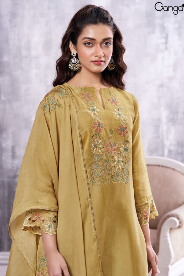 Ganga Fashions Zufash S2858 Silk Salwar Suits S2858-B